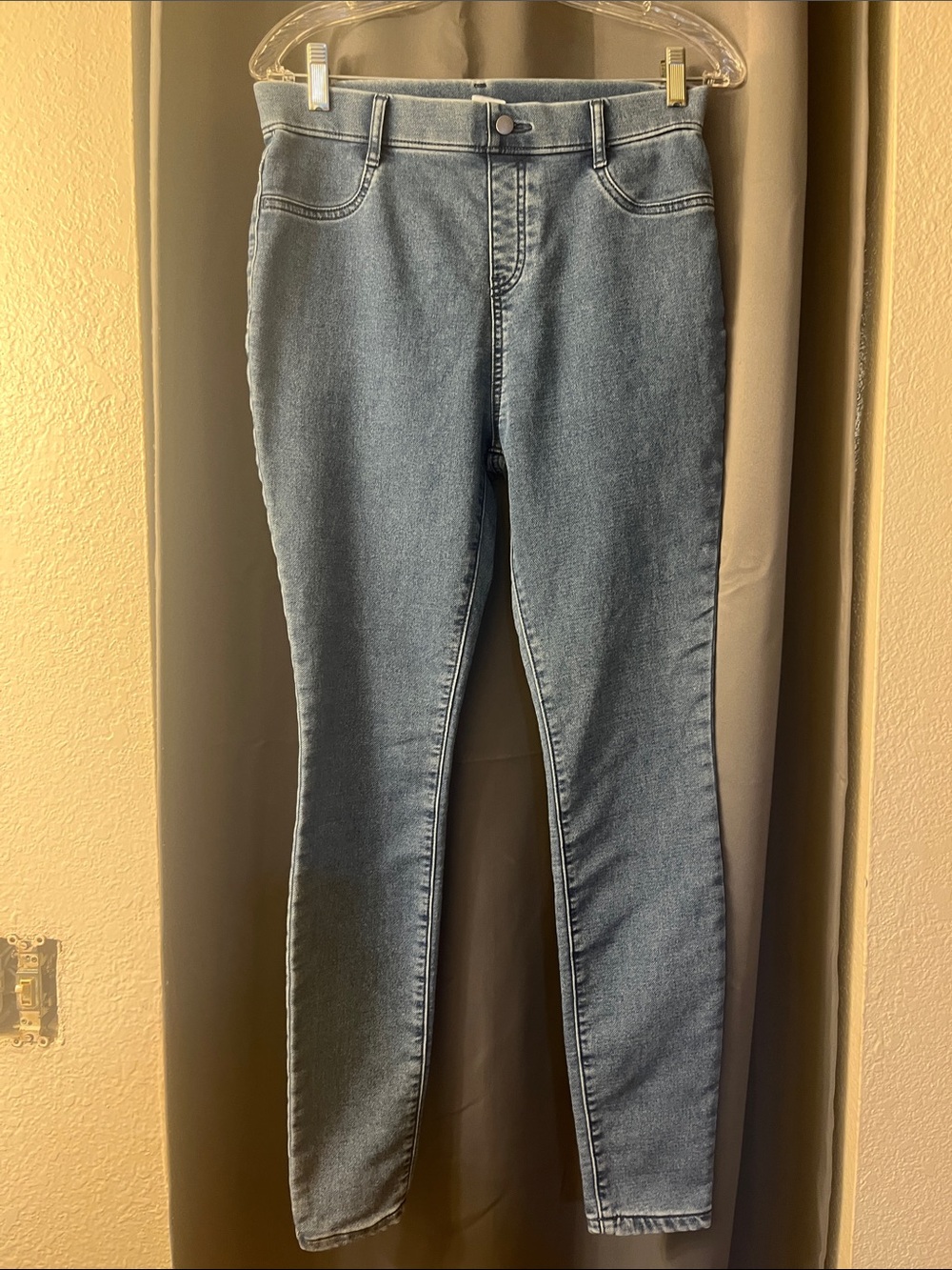 Time and Tru Light Blue High-Waist Jeggings